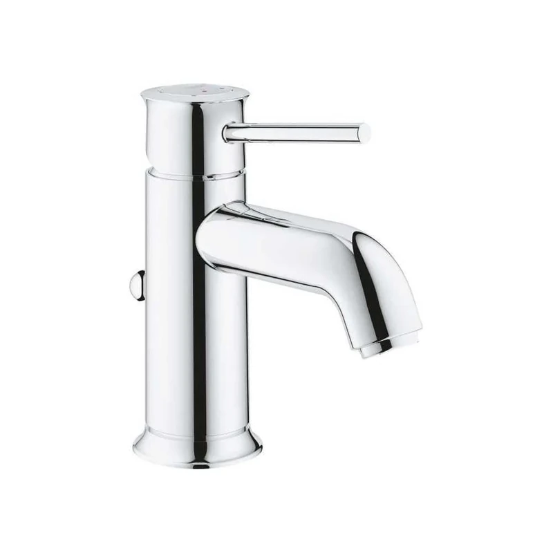 GROHE Start Classic Basin Mixer, S-Size, Water-Saving, with Pop-Up Waste Set, Metal Lever, Chrome 23810000