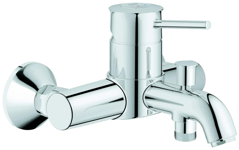 GROHE Start Classic Quickfix Single-Lever Bath/Shower Mixer, Wall-Mounted, Metal Lever, Chrome. Easy to Fit with GROHE Quickspanner. 23787000