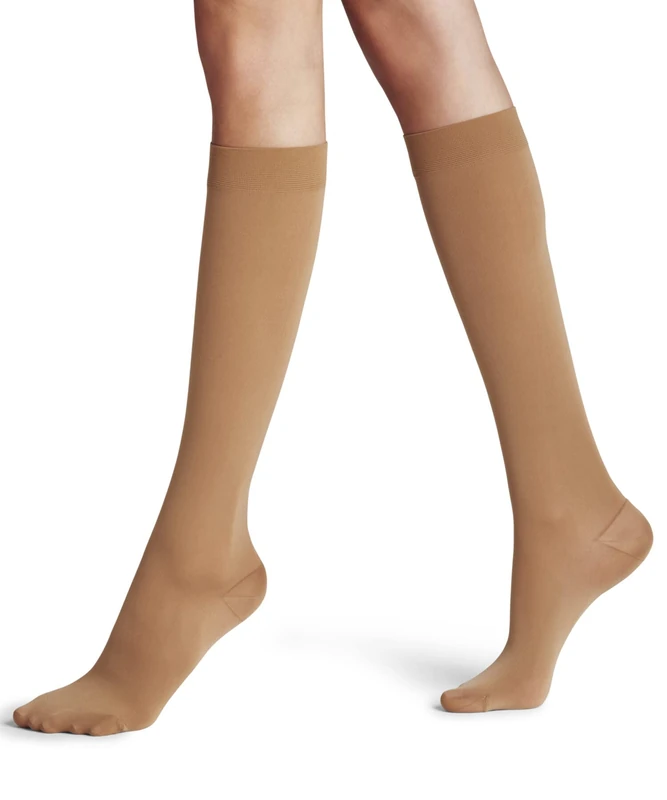 FALKE Women's Energize 50 DEN W Kh Semi-Opaque With Compression 1 Pair Knee-High Socks, Skin colour Powder 4069, 4-5