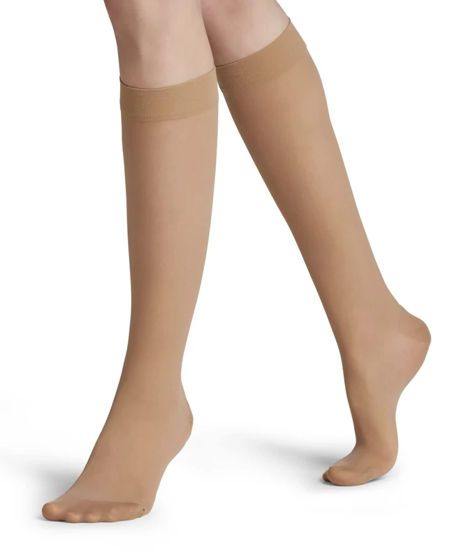 FALKE Women's Energize 30 DEN W Kh Sheer With Compression 1 Pair Knee-High Socks, Skin colour Cocoon 4059, 5.5-6.5