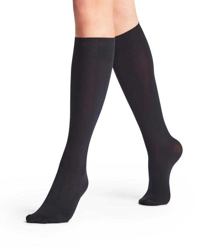 FALKE Women's Energize 50 DEN W Kh Semi-Opaque With Compression 1 Pair Knee-High Socks, Blue Marine 6179, 4-5 - Image 1