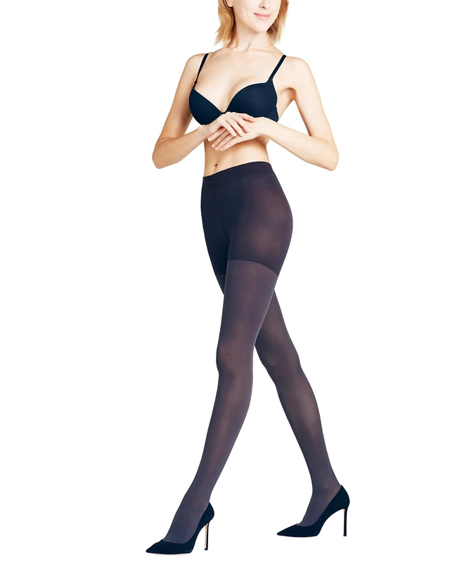 FALKE Women's Energize 50 DEN W Ti Semi-Opaque With Compression 1 Pair Tights, Blue Marine 6179, M