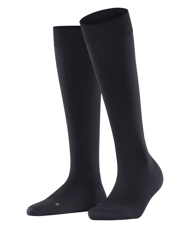 FALKE Women's Energizer W Kh Soft Yarn With Compression 1 Pair Knee-High Socks, Blue Dark Navy 6379, 7-8