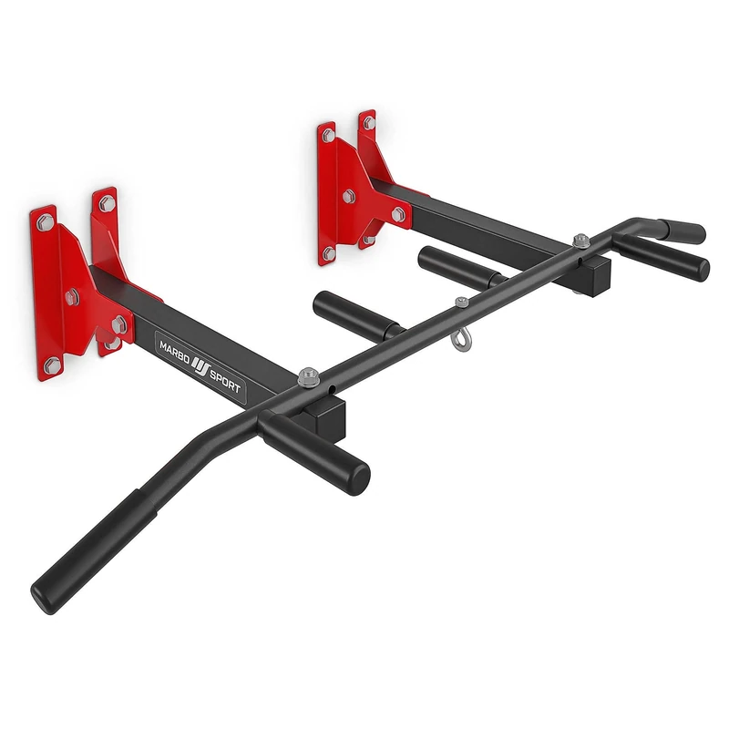Marbo Sport, MH-D202+ Pull-Up Bar Home Gym Pull Up Bar, Universal Wall and Ceiling Bar with Bag Holder, Fitness Equipment for Home, Sports Equipment