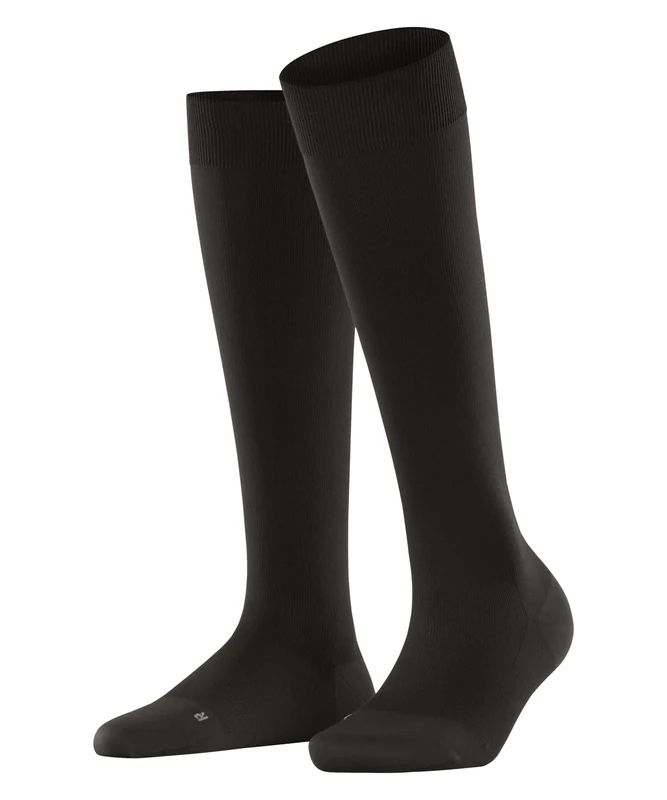 FALKE Women's Energizer W Kh Soft Yarn With Compression 1 Pair Knee-High Socks, Brown Dark 5239, 2.5-3.5