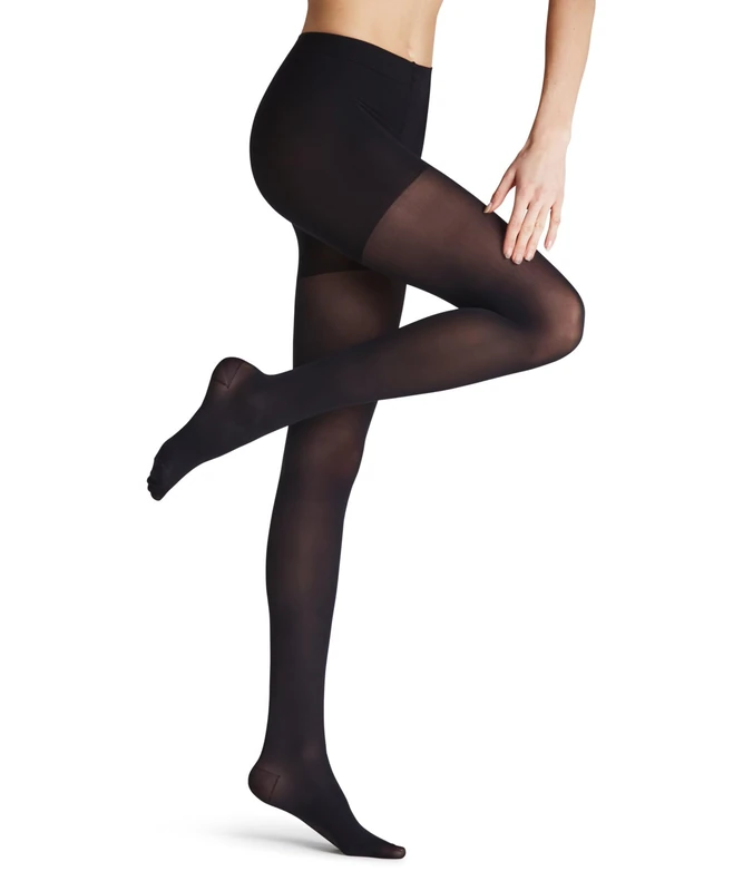 FALKE Women's Energize 50 DEN W Ti Semi-Opaque With Compression 1 Pair Tights, Blue Marine 6179, M-L