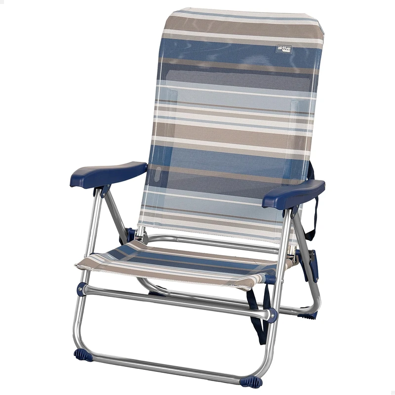 AKTIVE 62601 – Low Folding Beach Chair 5 Positions Sailor