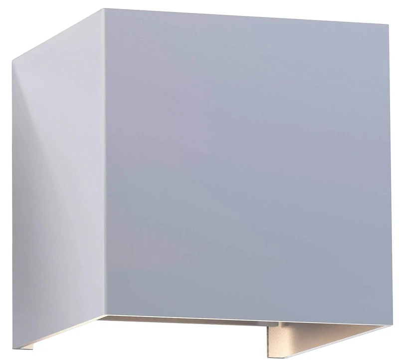 Hama LED Wall Light for Indoor and Outdoor Use (Dimmable Smart Home Lamp for Alexa and Google Assistant, Voice Control and via App, Outdoor Light with Protection Class IP44, 2700K to 6500K) White