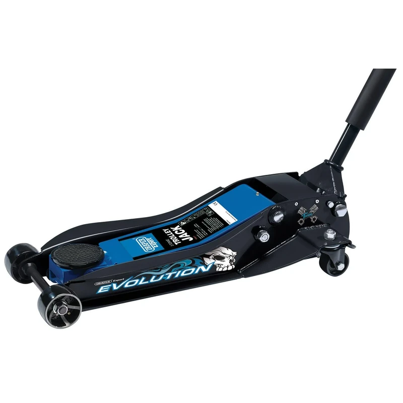 Draper 70811 Evolution Trolley Jack, 3 Tonne, Blue and Black, One Size