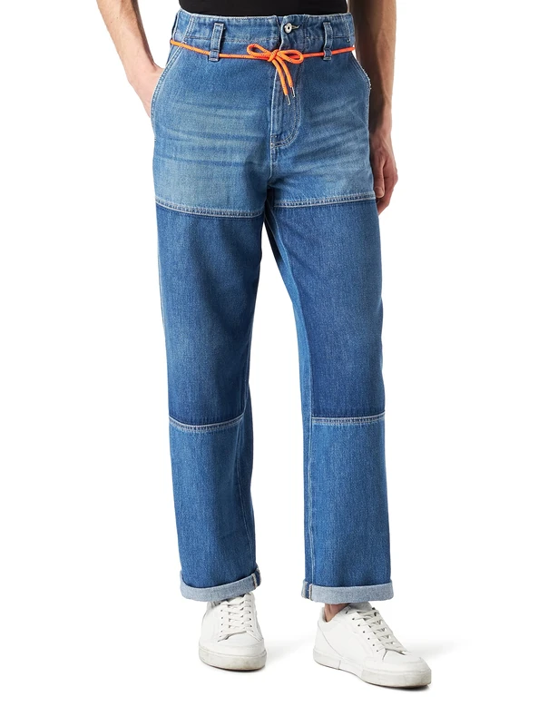 Just Cavalli Men's Pantalone Uomo Pants, Blu, 14