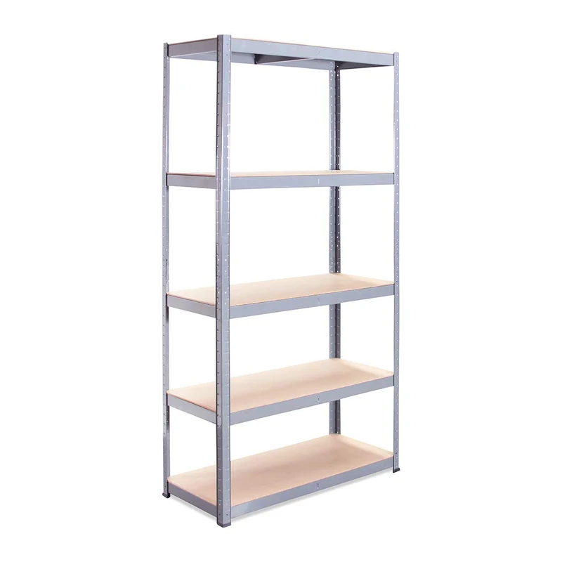 Rhino Racking Garage Shelving Unit: 180cm x 120cm x 45cm | Single bay, Grey 5 Tier Unit | 175kg Load Weight Per Tier (875kg Per Unit) | Home, Office, Garage or Business Use | 5 Year Warranty