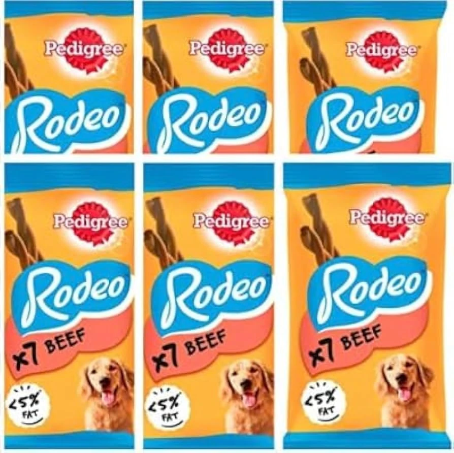 Rodeo Dog Chews 6 Pack (42 treats) (Beef)