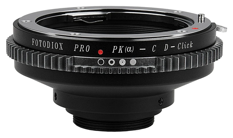 Fotodiox Pro Lens Adapter: Pentax K AF to C-Mount (1" Screw Mount) for Cine & CCTV Cameras