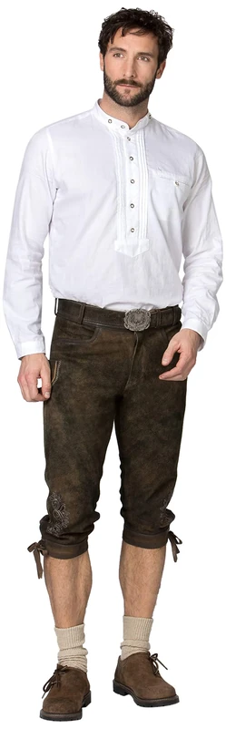 Stockerpoint Men's Sigmar4 Traditional Leather Trousers, Bison Spotted, 42