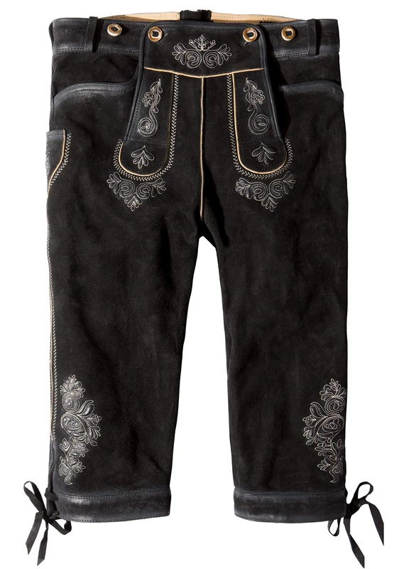 Stockerpoint Men's Traditional Leather Trousers, Black Specked, 52