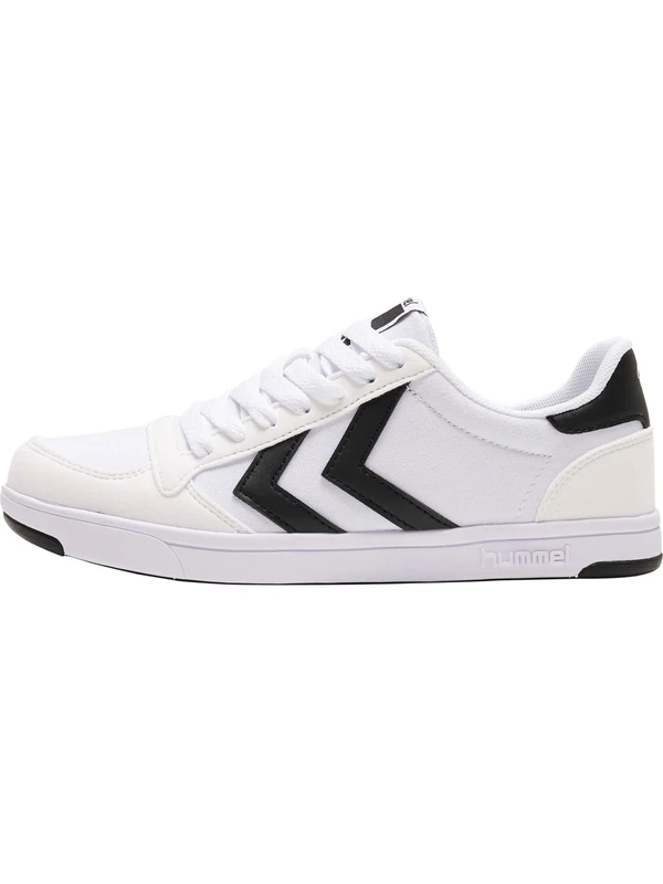 Hummel Unisex Stadil Light Canvas Sneaker, White Black, 6 UK