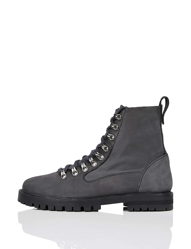 find. R3182 Women's, Biker Boots, Grey (Charcoal), 7 UK - Image 1
