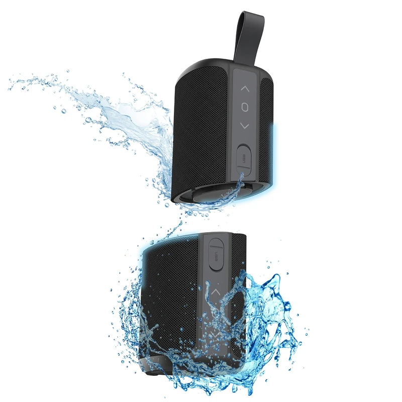 T'nB - 2 in 1 Portable Bluetooth Speaker, Waterproof, Floating, Water-Resistant, Stereo, Bluetooth 5.0 Compact, Built-in Controls, Wireless Speaker – Black