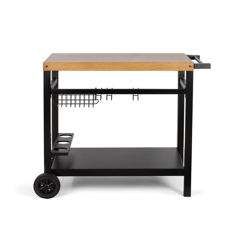 Livoo GS131 Griddle Trolley Black/Wood