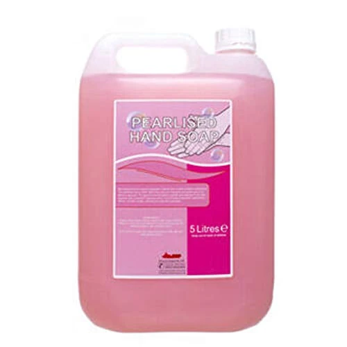We Can Source It Ltd - 5 Litre Pearlised Hand Soap with Pleasant Pear Scent – Pink Liquid Soap for Daily Handwashing – Ideal for Homes, Offices, Restaurants, Schools & Commercial Washrooms