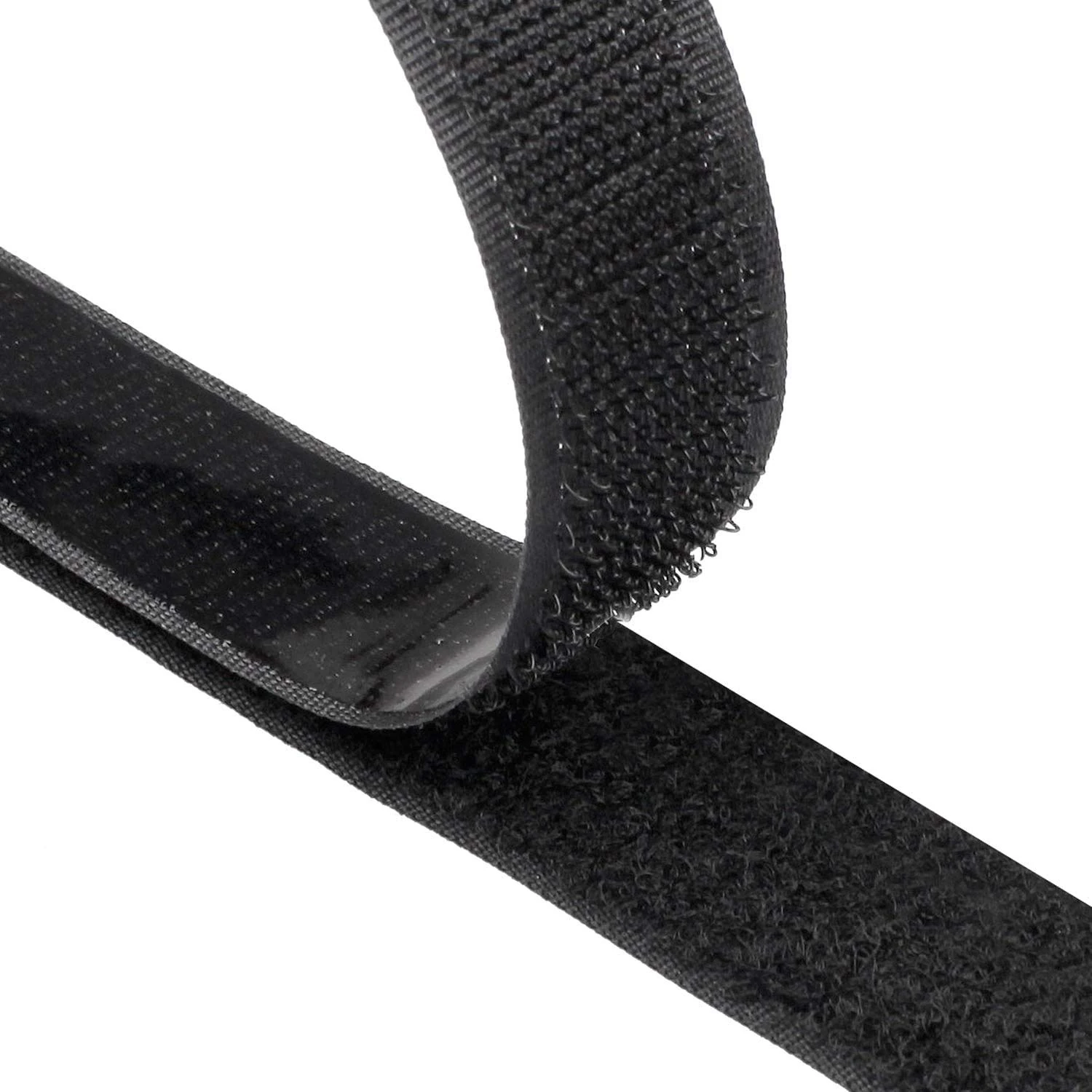 Hook and Loop Strip, 8M Double Sided Sticky Tape, Self Adhesive Sticky Back Fastening Tape (Black)