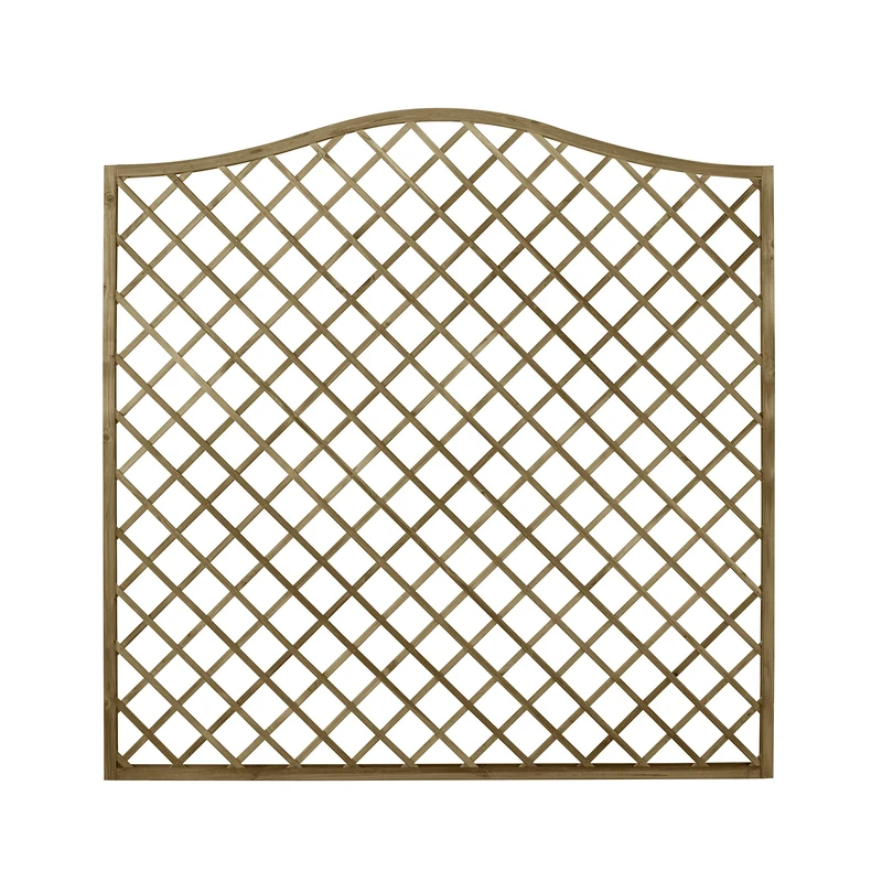Forest Garden 1.8m x 1.8m Pressure Treated Decorative Europa Hamburg Garden Screen - Pack of 4