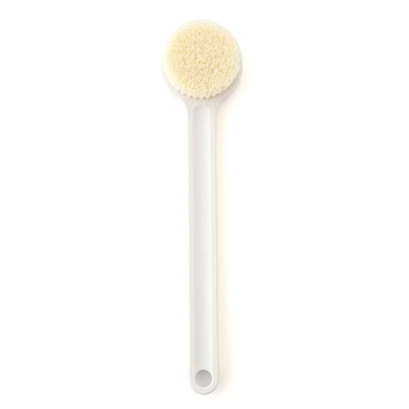 Muji Polypropylene Shower Brush, 33 cm Length, Off-White