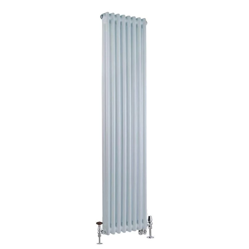 Milano Windsor White Cast Iron Style 2 Column WiFi Dual Fuel Radiator - 1500mm x 380mm