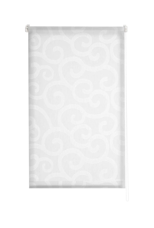 Estoralis Ornella Modern Design Roller Blind Translucent Fabric White 150 x 255 cm (Width/Height) Fabric Size 147 x 250 cm Roller Blinds for Windows and Doors