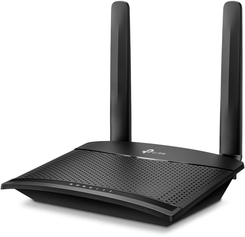 TP-Link 4G LTE Router 150Mbps Wifi N 300Mbps TL-MR100, 4G Modem, 4G Box, 2 x SMA for External Antenna, 2 Ethernet Ports, Removable Antennas, Compatible with Any Operator