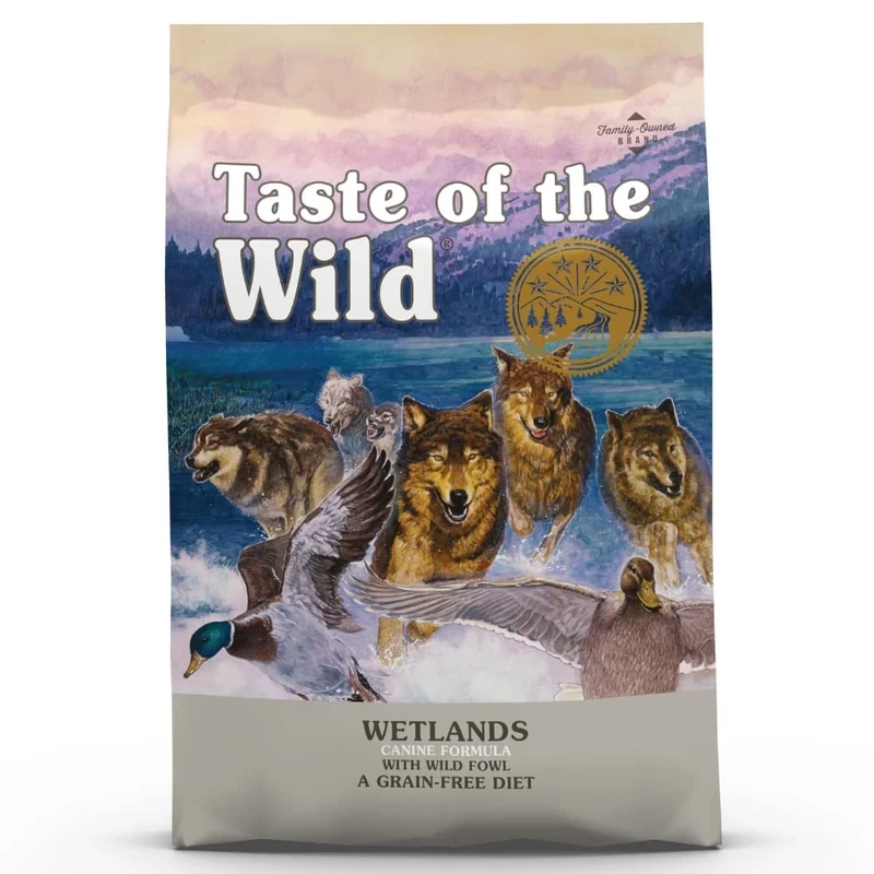 Taste of the Wild Wetlands Grain-Free Dry Dog Food, 12.2 kg (Pack of 1) – Roasted Fowl, High-Protein Dog Food Recipe for All Breeds