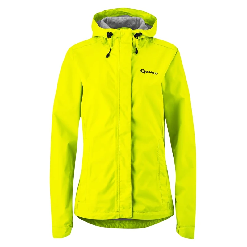 Gonso Sura Light, Women's cycling jacket, Waterproof rain jacket, Waterproof up to 10,000 mm & windproof, G-Tex, 2-ply laminate & taped seams, Wide fit, PFC-free