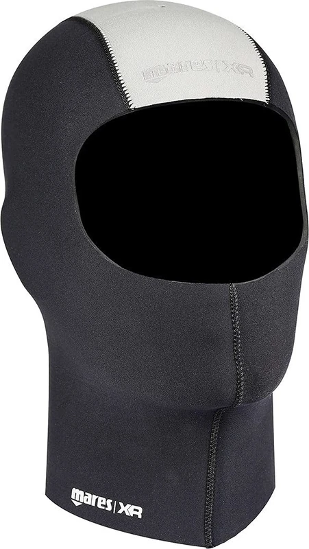 Mares Dry Suits Smooth Hood 7 mm - XR Line, Neoprene Hood 7 mm for Dry Diving Suit, Unisex, Black, XS/S