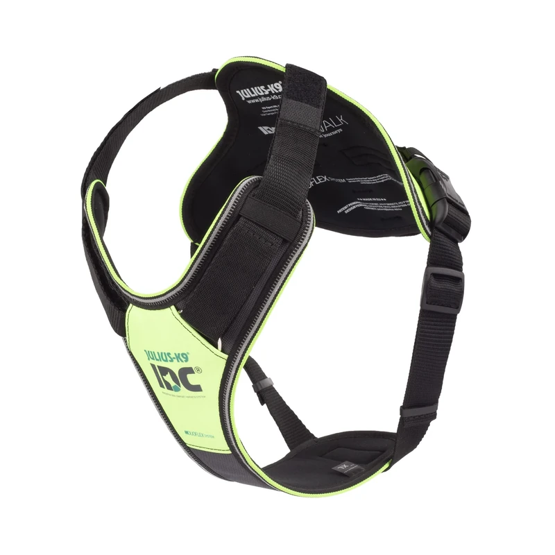 JULIUS-K9 IDC Longwalk Y-Harness, Neon-Gray, Size: XL