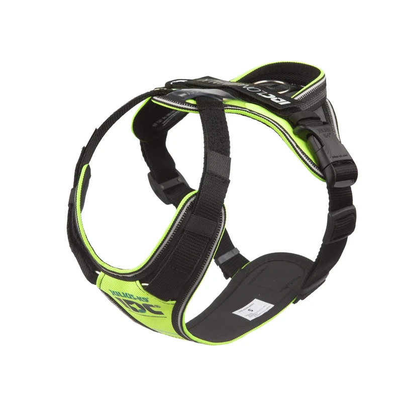 JULIUS-K9 IDC Longwalk Y-Harness, Neon-Gray, Size: S