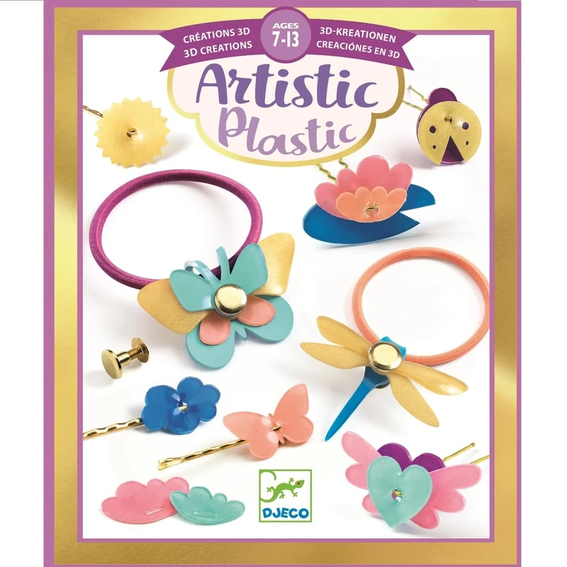 Djeco - Artistic Plastic Hair Accessories Creative Activities (DJ09498)