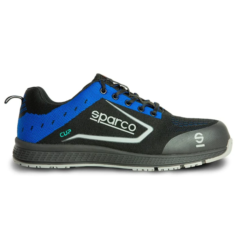 Sparco Lightweight Safety Shoes Cup S1P Ricard Black/Blue EU Size 38