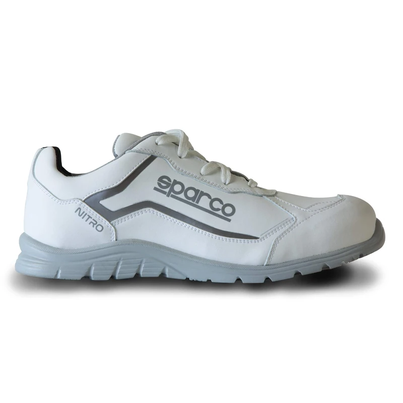 Sparco Nitro Unisex Adult Safety Work Shoes, White, 13 UK