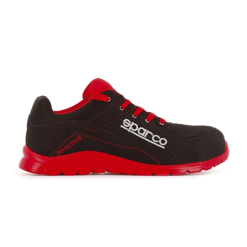 Sparco Lightweight Safety Shoes Practice S1P Jacques Black/Red EU Size 48