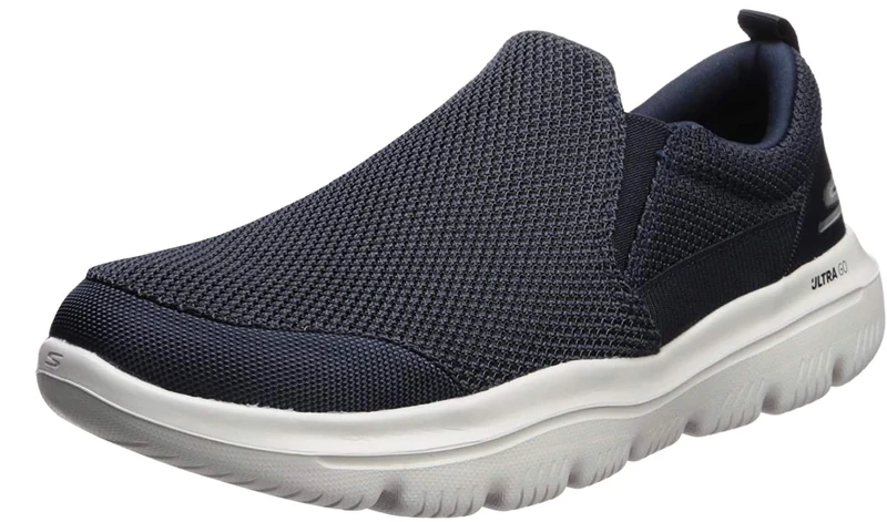 Skechers Men's Go Walk Evolution Ultra-Impeccable Sneaker, Navy/White, 10