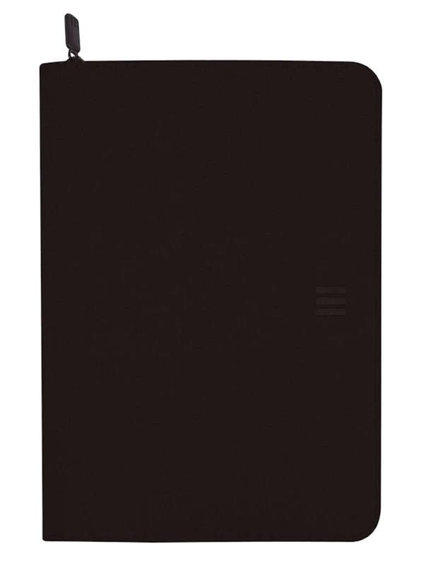 Finocam - A4 Document Holder Series 00 - Black | Polyester Document Holder | Zippered Portfolio - Tablet Pen Ring and Inner Pocket | Ring Binder Mechanism