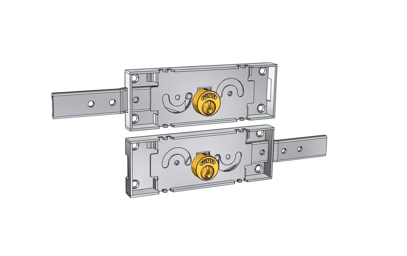 Pair of Latch Door Latches + 25mm