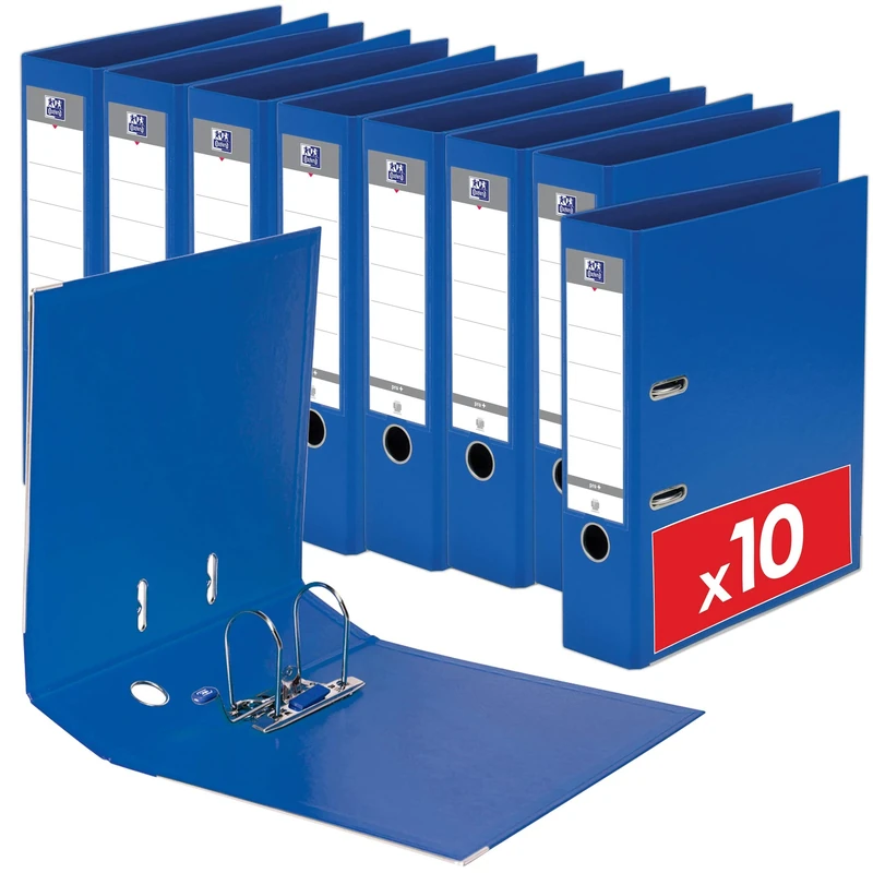 Oxford Smart Pro+ Lever Arch File A4 80 mm Polypropylene Blue