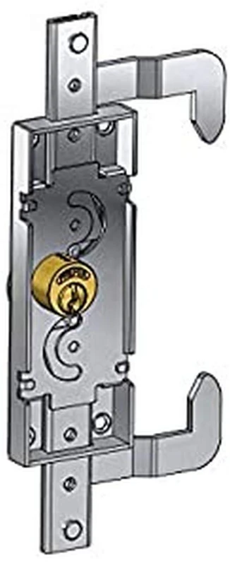 Left Vertical Door Lock with Sliding Shutter Hook