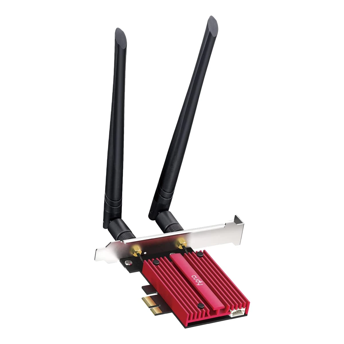 Cudy AX5400 Wireless WiFi 6E PCIe Card for PC, Bluetooth 5.2, AX210 Module Inside, Bluetooth 5.2/5/4.0, 802.11ax/ac/a/b/g/n, Windows 11,10, WE3000S V2