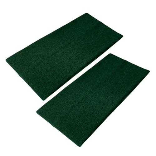 WESTEND CHOICE Extra Wide Headbands 11cm Plain Stretchy Kylie Head Band 2 Pack Unisex Bandeau Headbands for Women & Men Soft Hairbands Yoga Bandana Headband (Dark green)