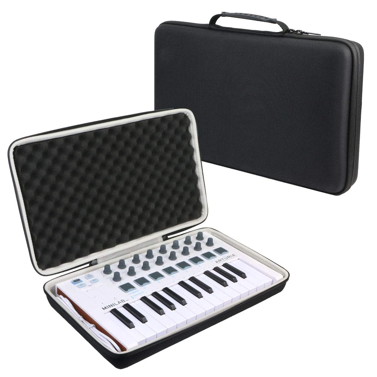 Khanka Hard Travel Case for Arturia MiniLab MKII Inverted MIDI Controller Keyboard.(case only)