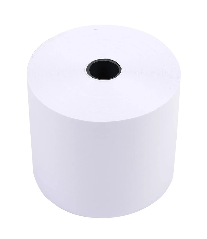 Exacompta - Ref. 5770120V - Box of 50 reels for calculator and boxes 57x70 mm - 1 extra-white offset ply 60g/m2. - Yardage (+ or - 2m): 40 m