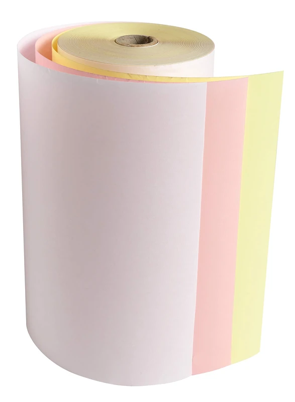 Exacompta - Ref 52123E - Telex Machine Rolls (6 Rolls Per Pack) - 210mm Width x 47m Length, 3-Ply Self Copy Chemical Paper, 25mm Core, Suitable for Use in Telex Machines