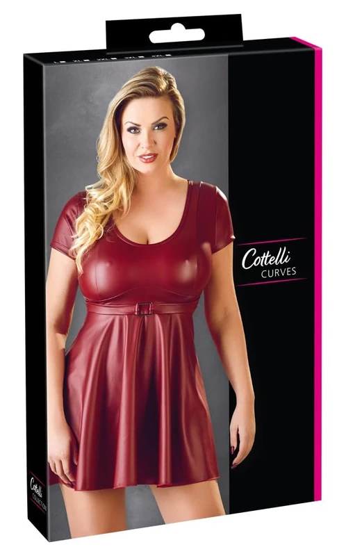 Cottelli Curves Buckle Dress Red XL - Image 1